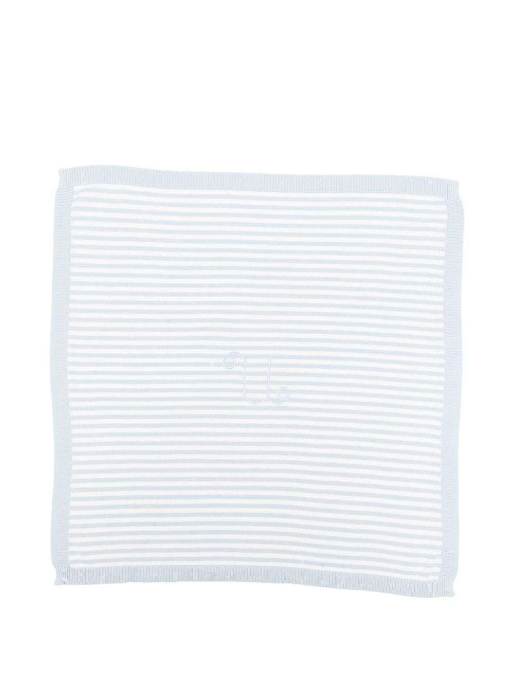 Copertina in cotone organico a righe E26008 AZZURRO NANAN KIDS 