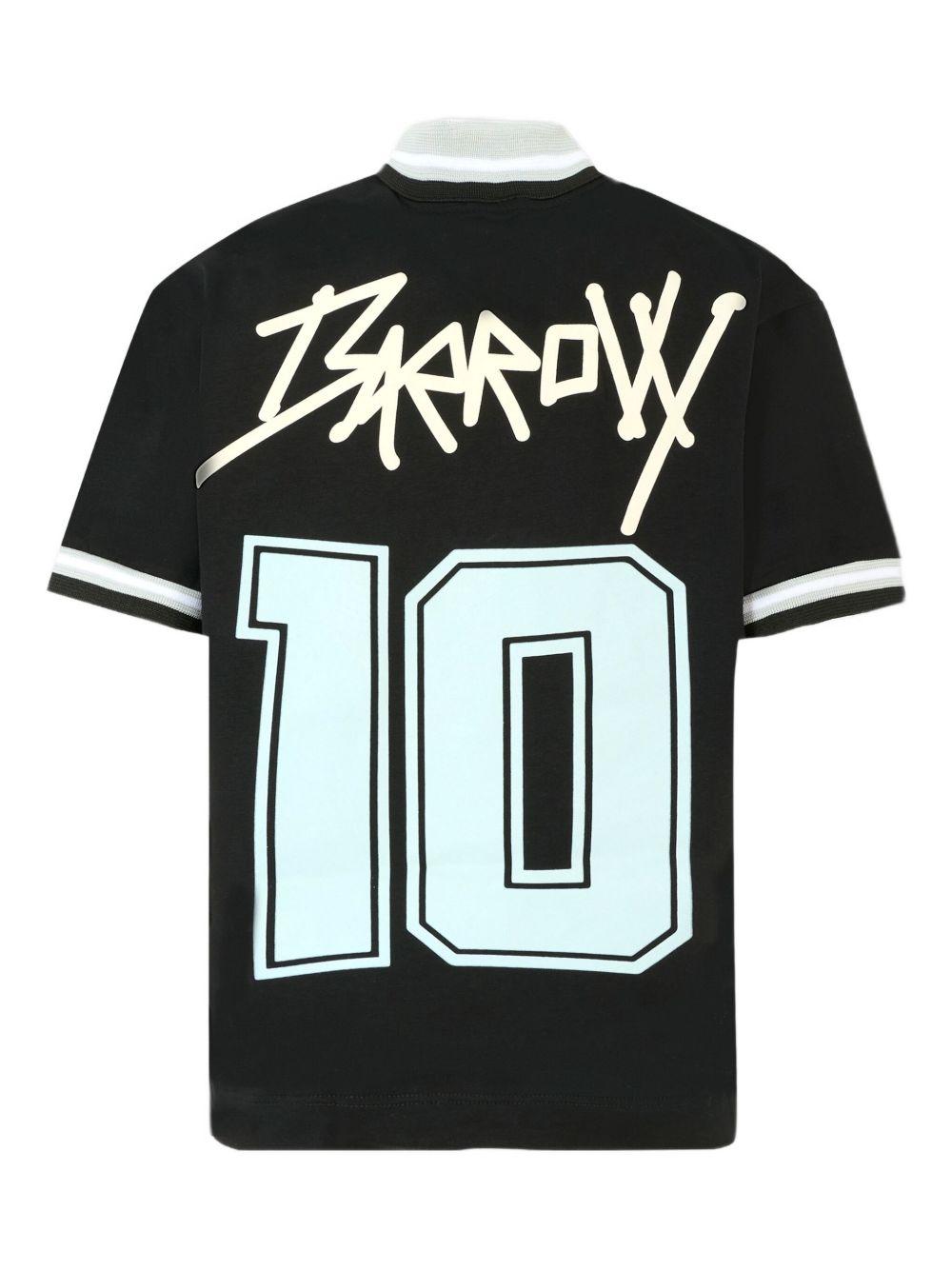 T-shirt con Stampa Grafica e Colletto Polo F5BKJUTH097 110 BARROW KIDS 