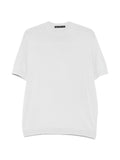 T-shirt a maglia con pannelli