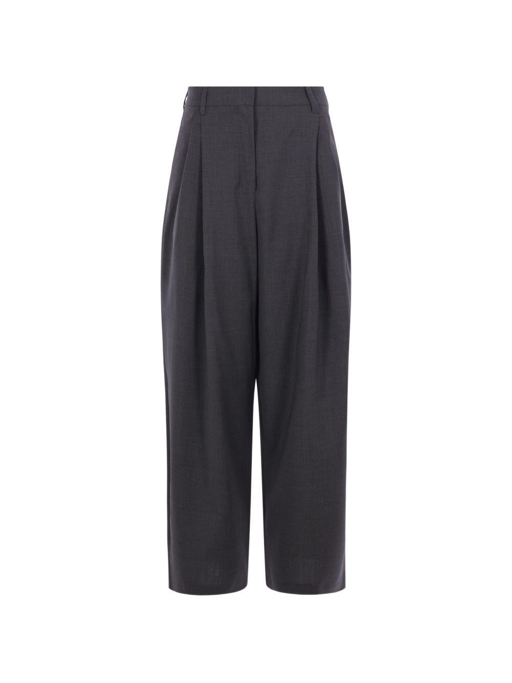 Pantalone lungo in lana vergine Antracite 2629136091600 016 MAX MARA 'S 