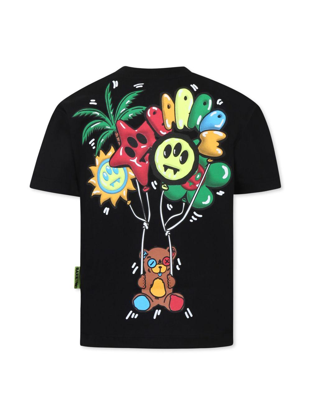T-shirt nera teddy baloon