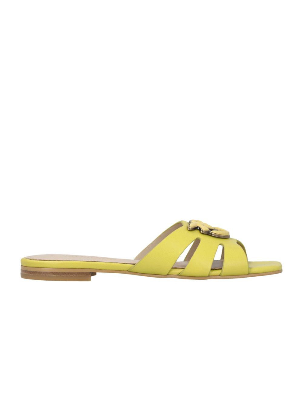 Ciabatta marli 09 giallo lime SD0313P003 S24 PINKO 