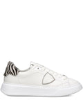 White Temple sneakers with zebra detail