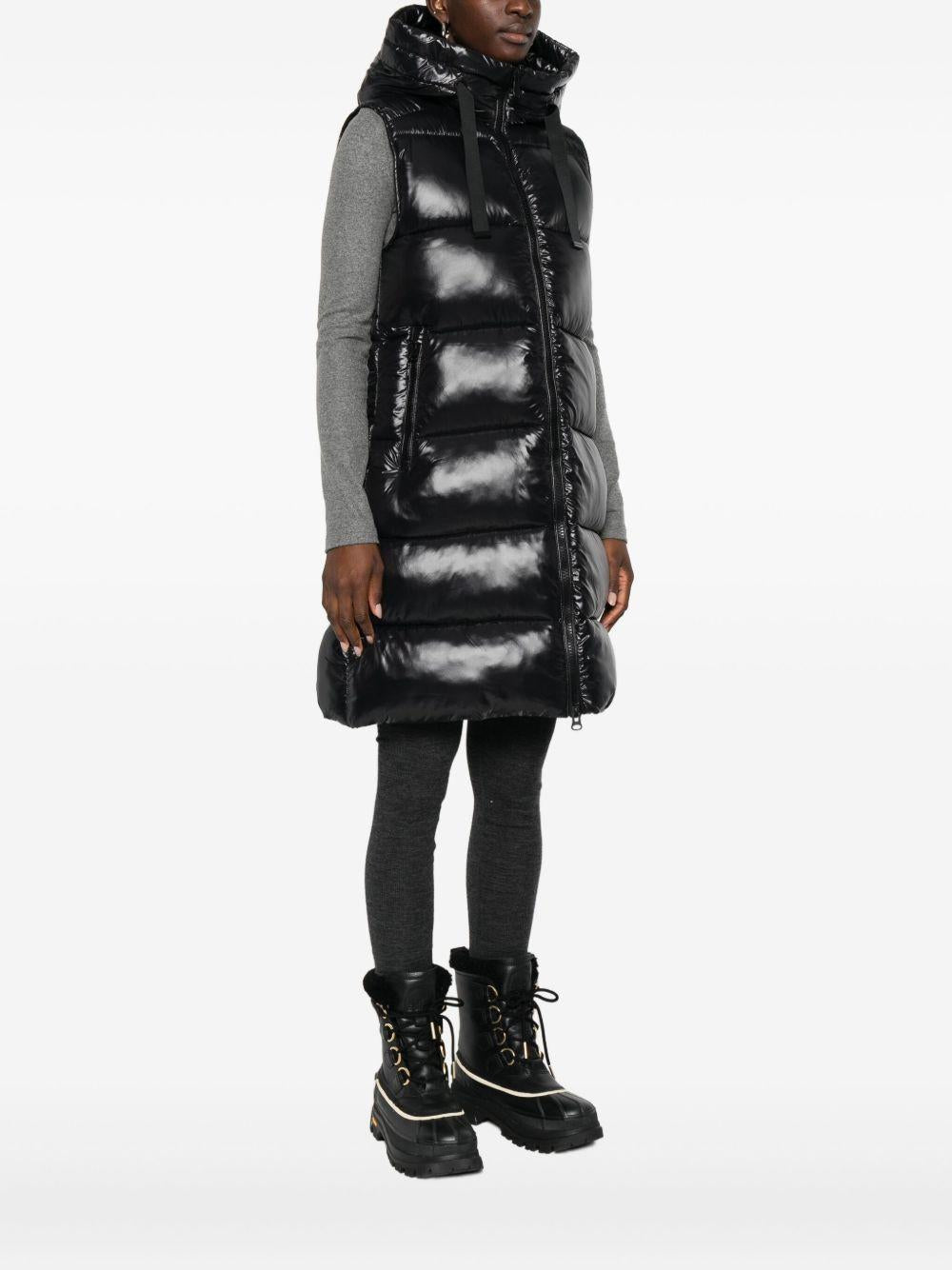 Gilet trapuntato con cappuccio D80302WLOVE21 10000 SAVE THE DUCK 