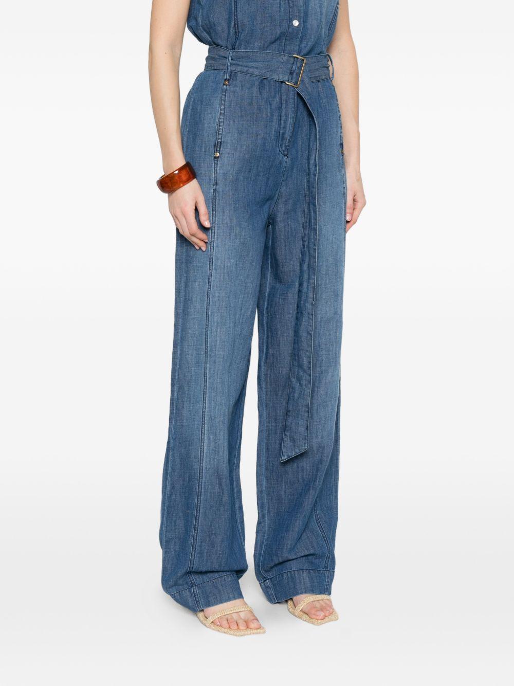 Jumpsuit in denim con cintura 106399A33J PJL PINKO 