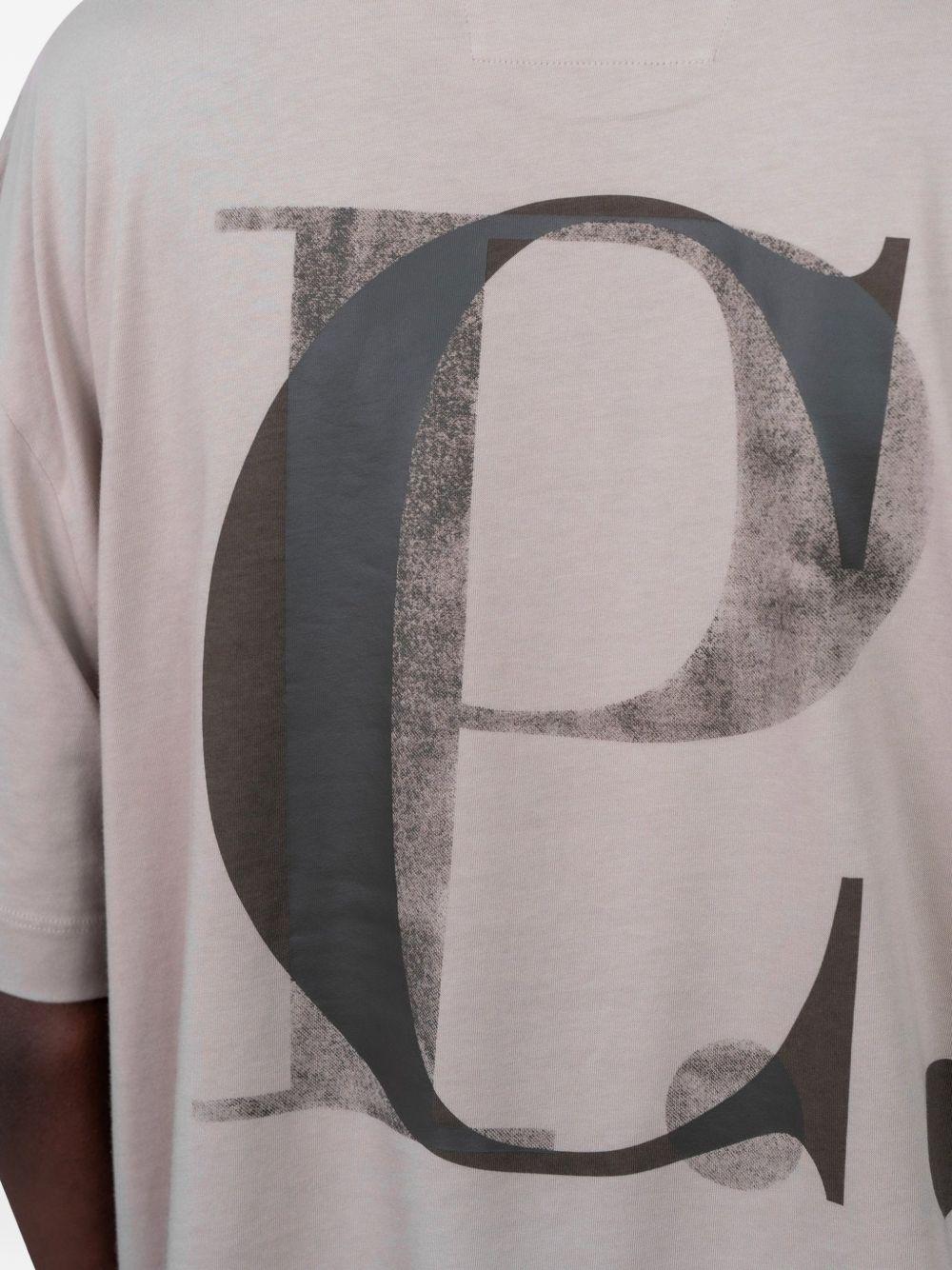 T-shirt in cotone girocollo oversize 20CMTS087A005100W 904 CP COMPANY 