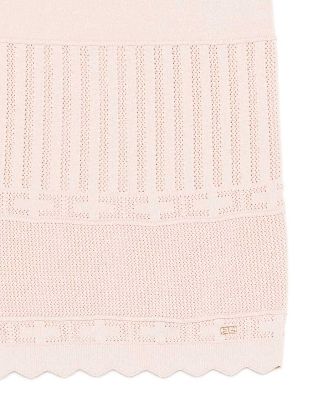 Gonna traforata bordo ondulato EFGO209FL109 C036 ELISABETTA FRANCHI KIDS 