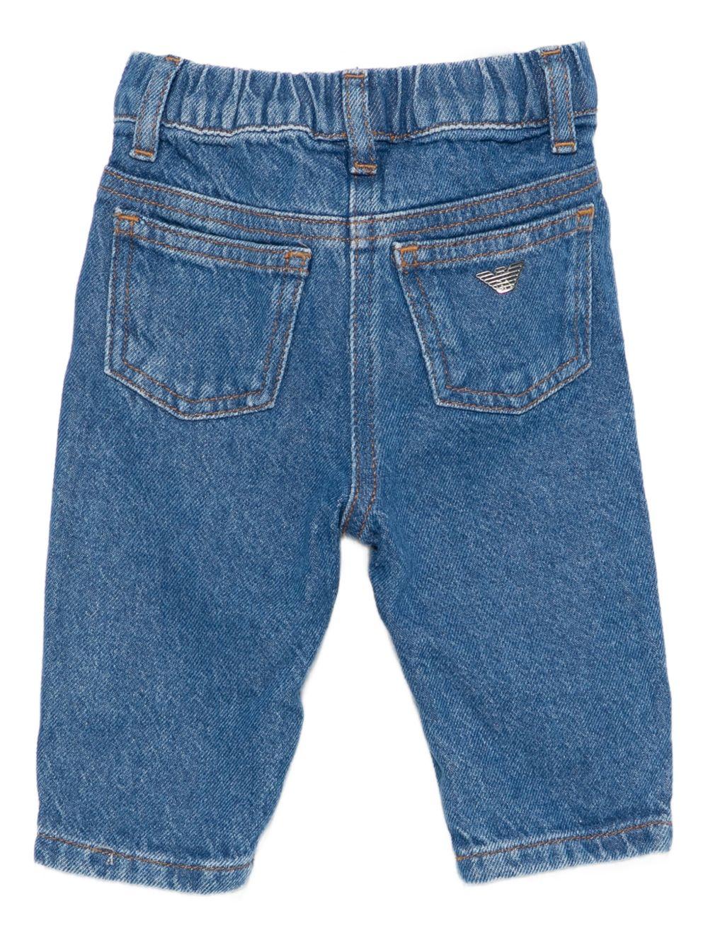 Jeans elasticizzati con elastico in vita EB001112AF21778 MB002 EMPORIO ARMANI KIDS 