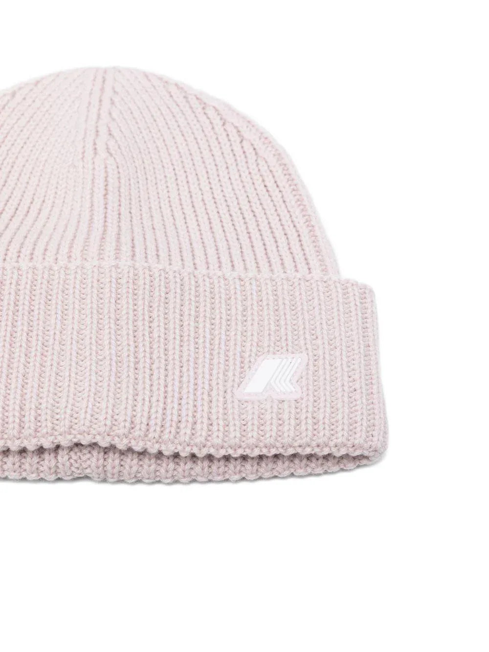 Berretto rosa a coste con logo - Preludio Moda