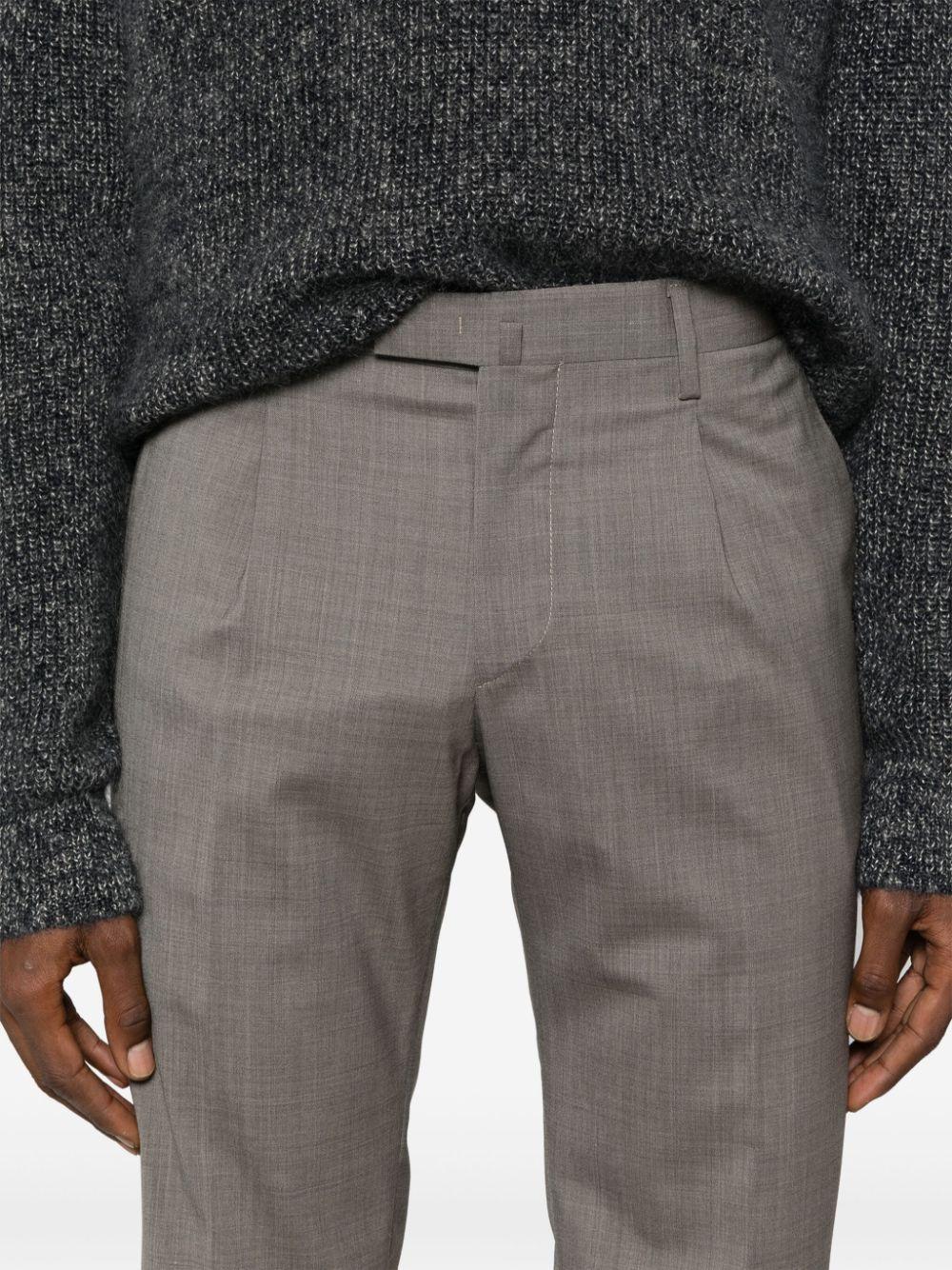 Pantalone tortora gamba affusolata BG21S324082 00036 BRIGLIA 