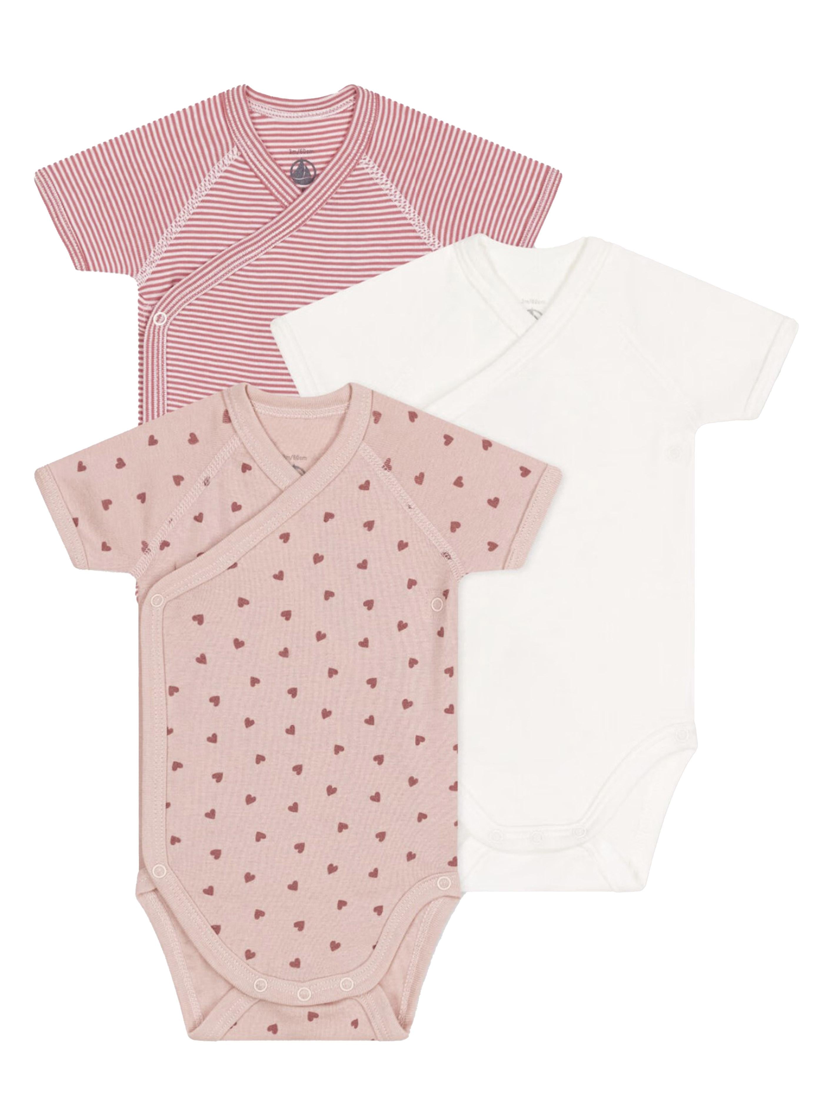 Set body fantasia rosa neonata (3pz) A0AUW 98 PETIT BATEAU KIDS 