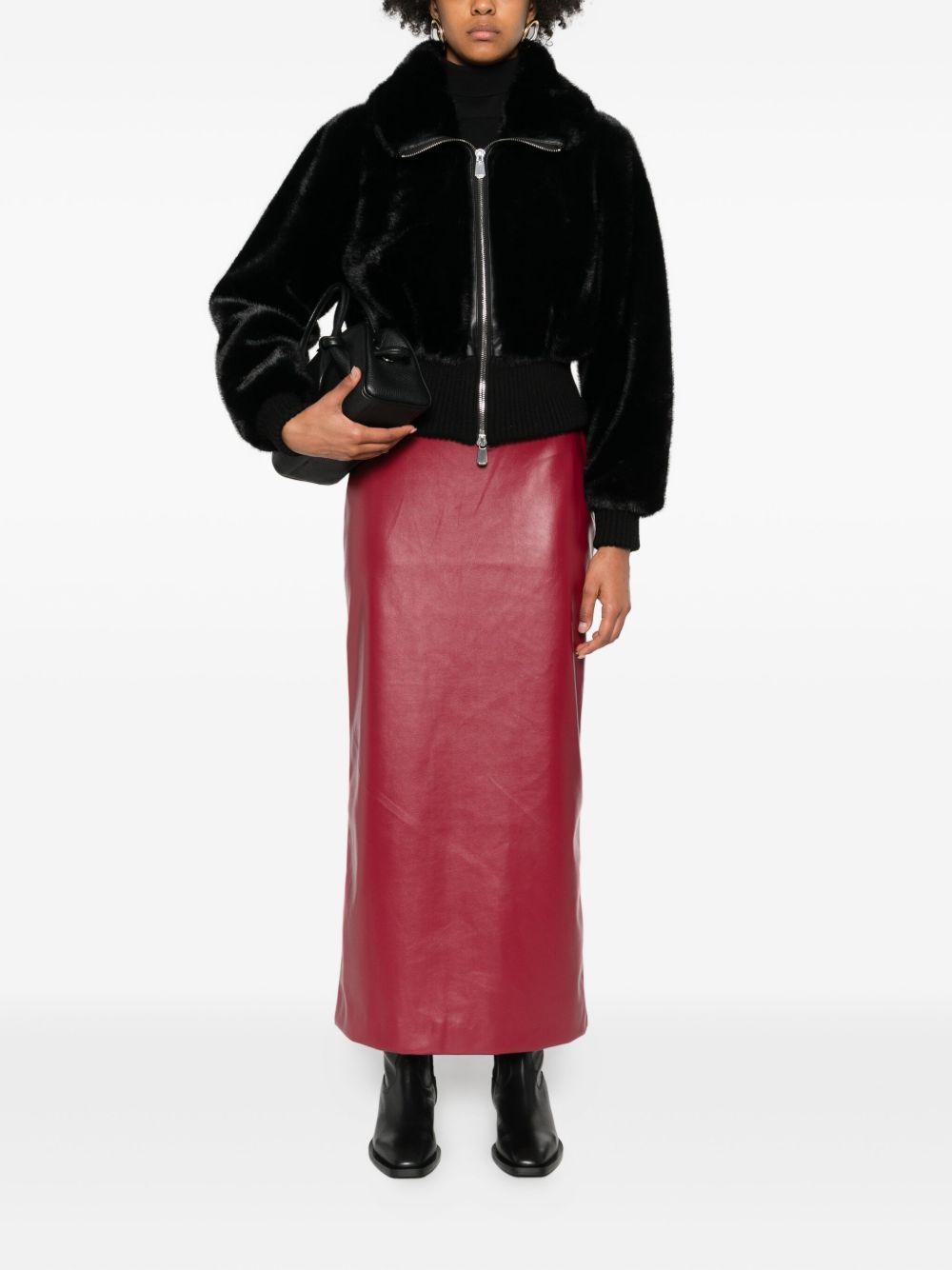 Giacca nera con chiusura zip 105399A2PI Z99 PINKO 