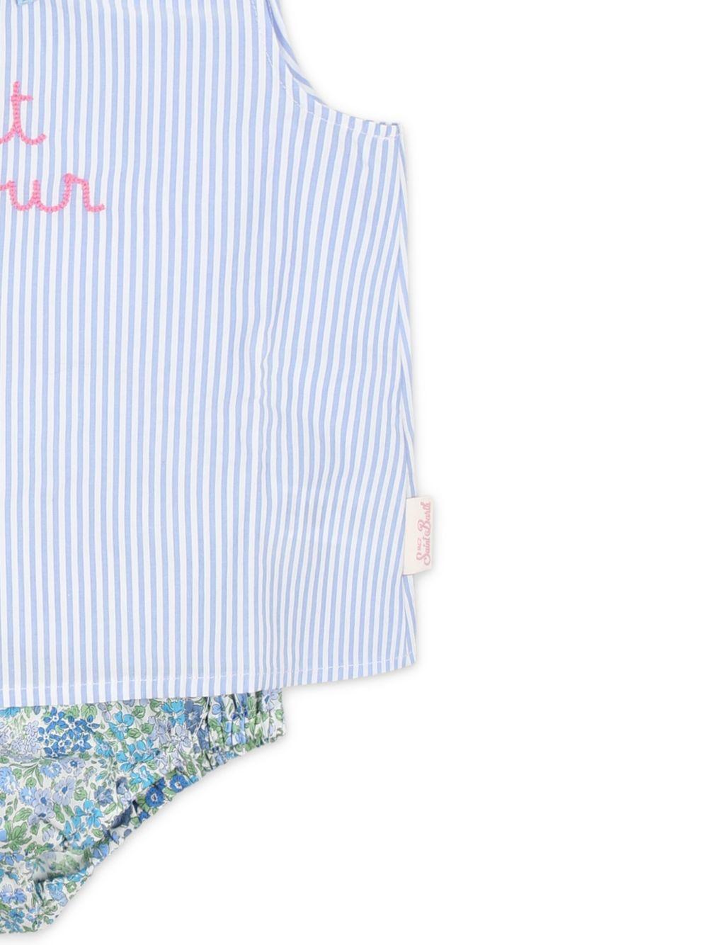 Completo Petit amour neonata blu (2pz) ABB0002 00372H MC2 SAINT BARTH KIDS 