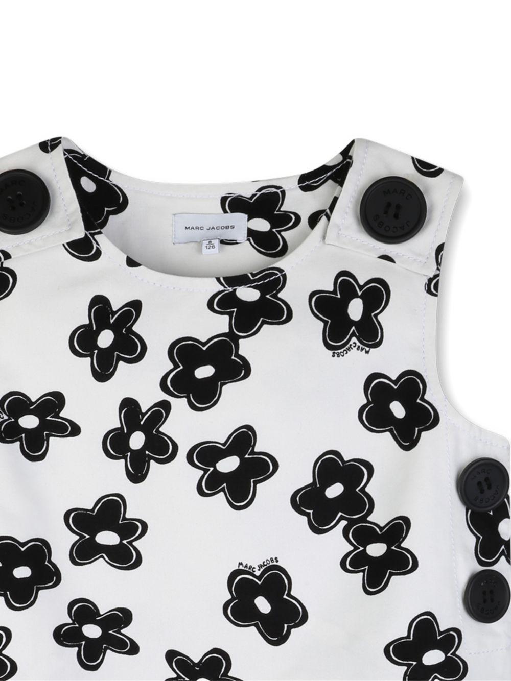 Abito in cotone senza maniche con bottoni W60721 126 MARC JACOBS KIDS 