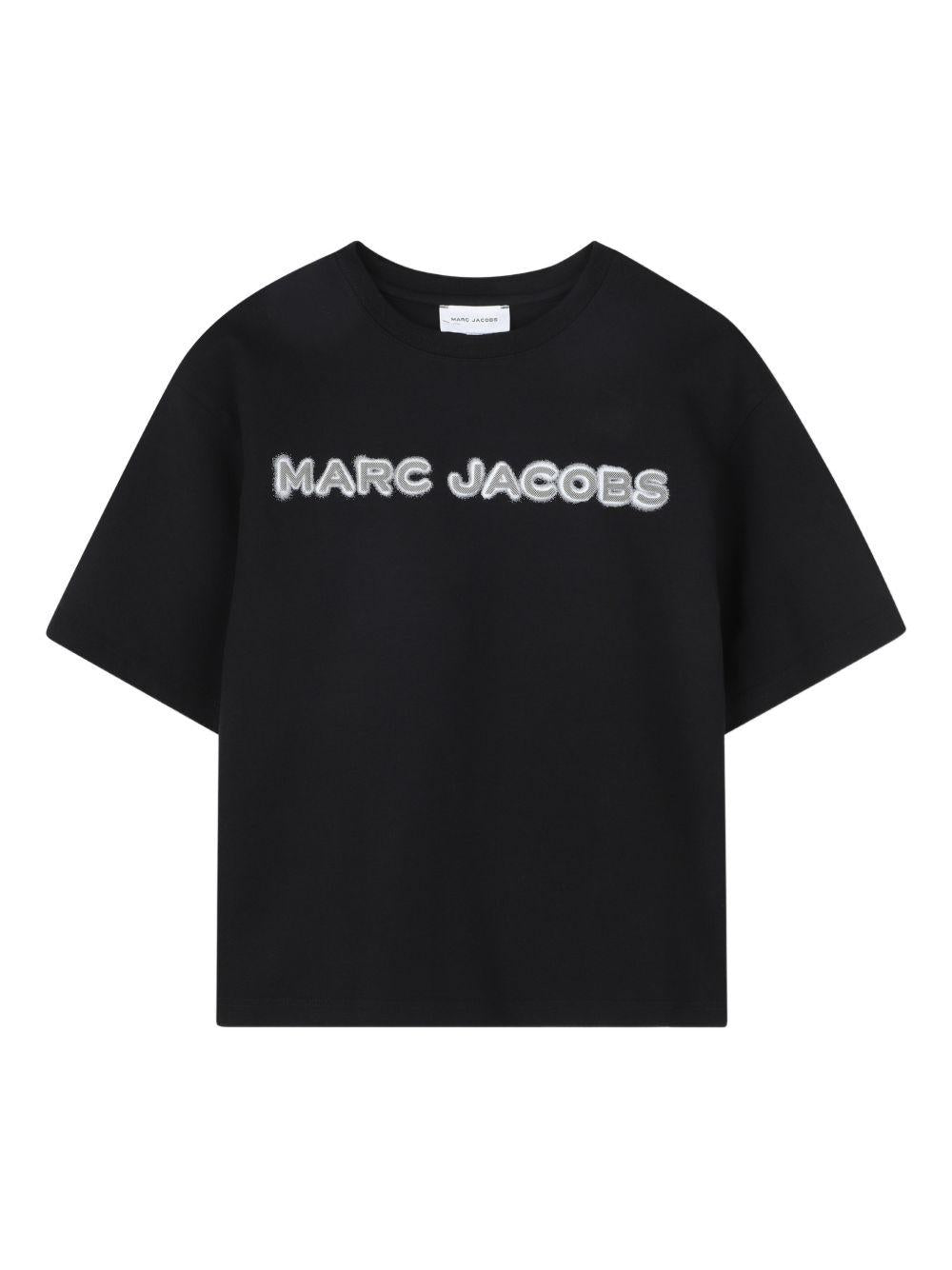 T-shirt in cotone organico girocollo W60755 09B MARC JACOBS KIDS 