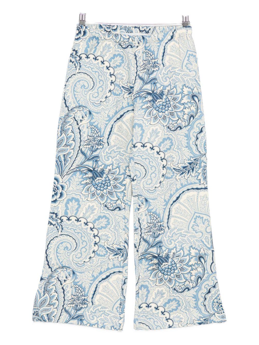 Pantaloni con Stampa Paisley GX6A70Z3354 638BL ETRO KIDS 