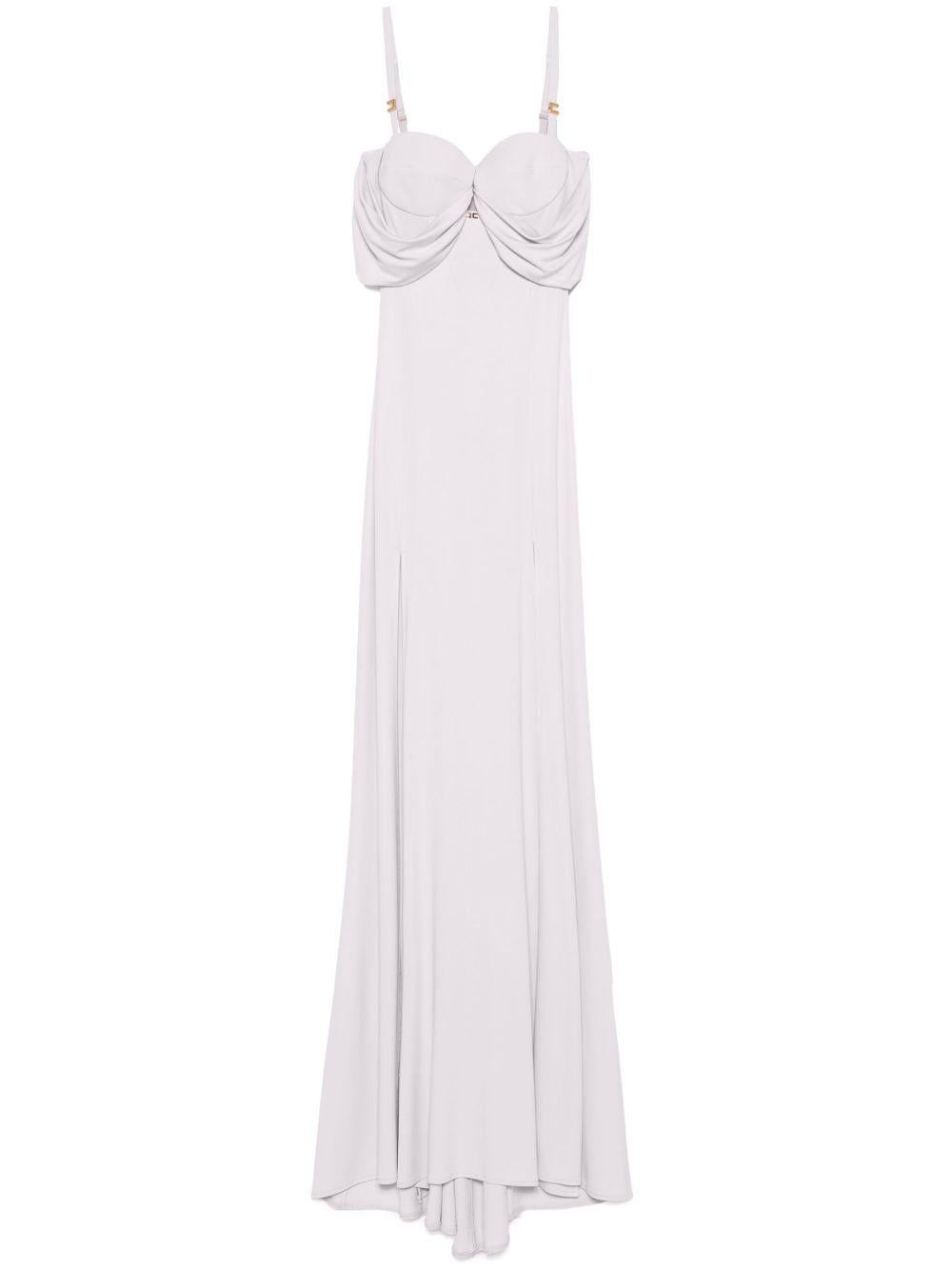 Abito Red Carpet in jersey crêpe con corsetto quarzo ABR0851E2 544 ELISABETTA FRANCHI 