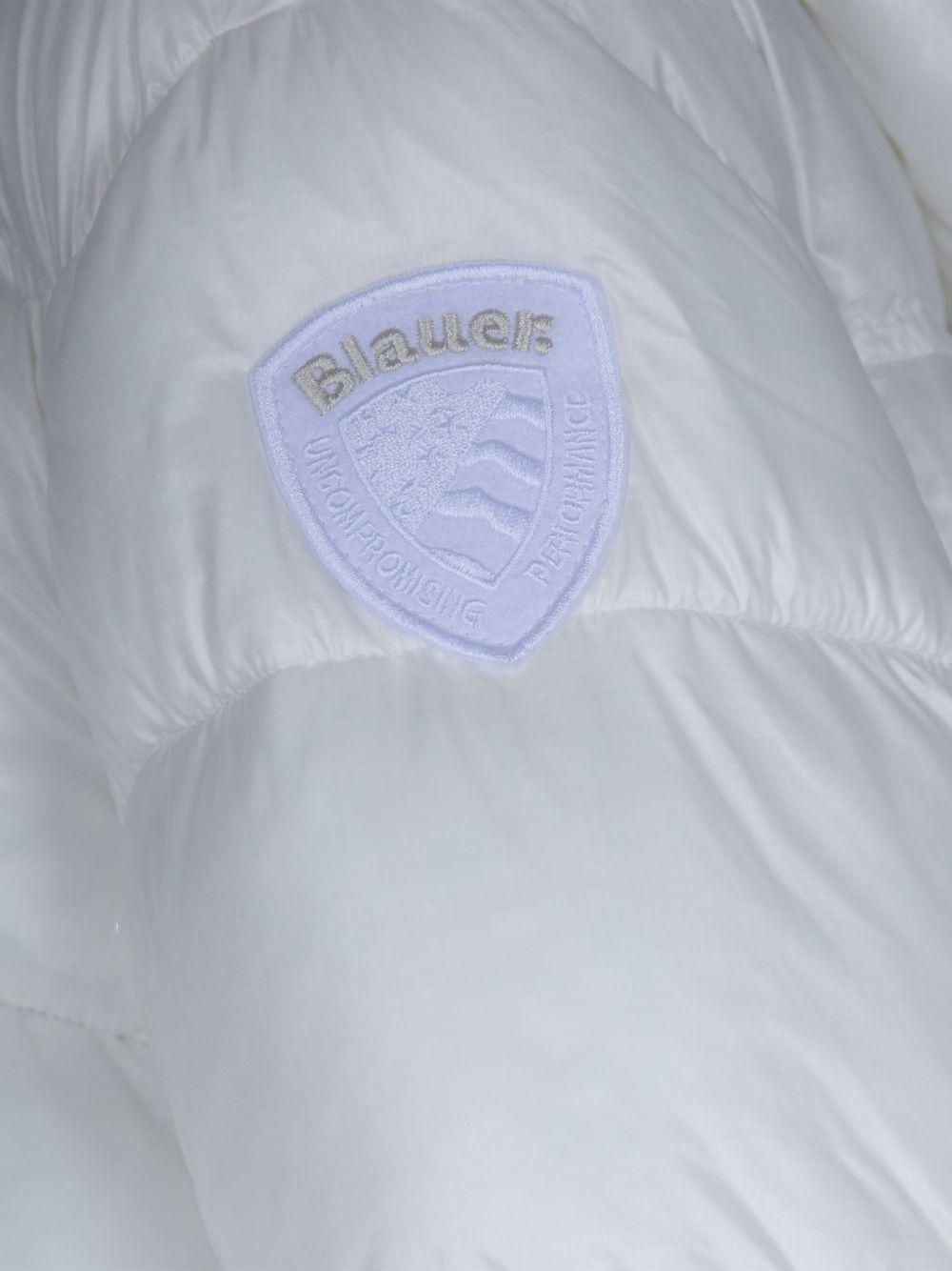 Giubbino con cappuccio bianco 25WBLDC02170006648 100BI BLAUER 