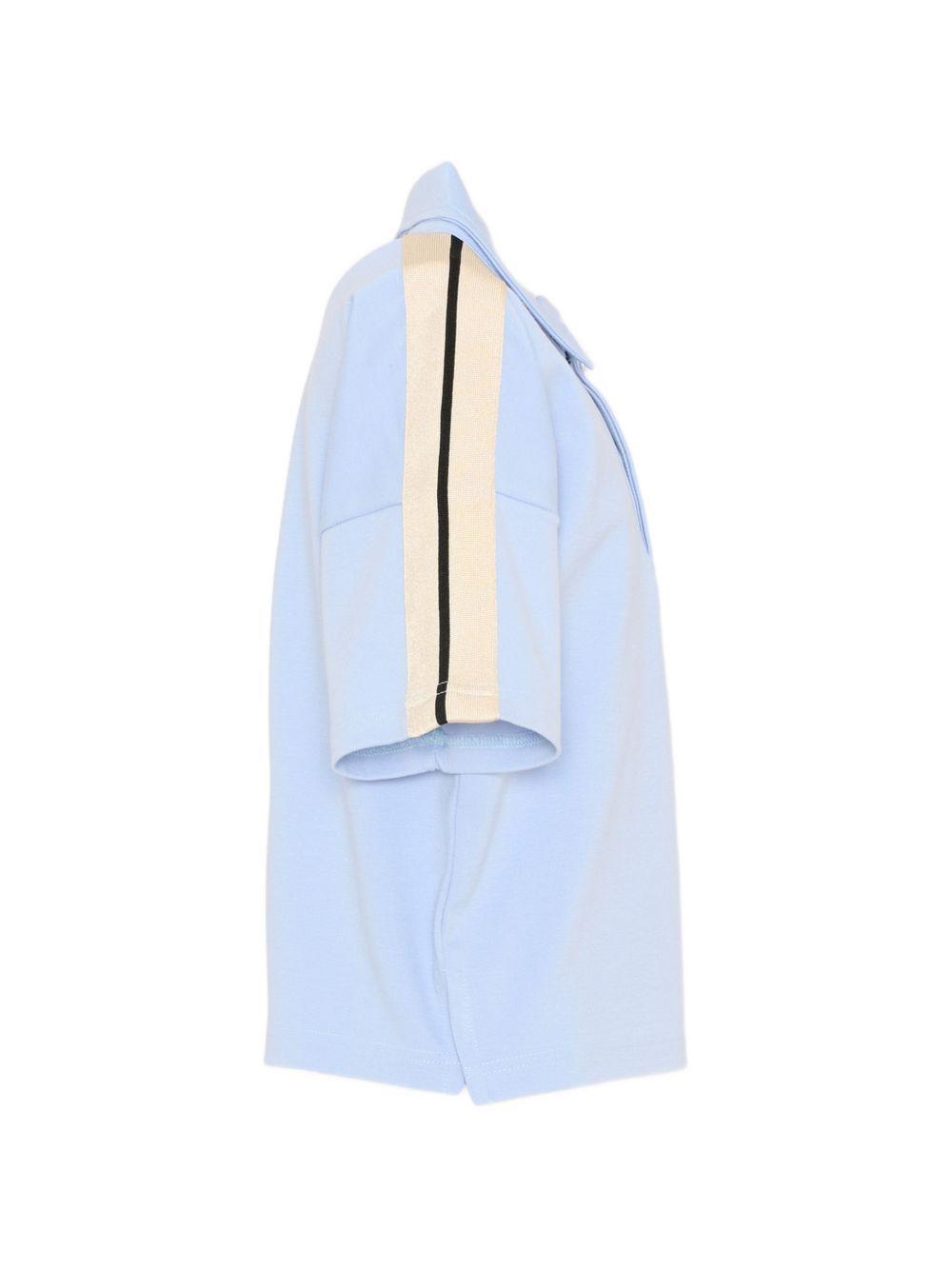 Polo in viscosa a maniche corte PBBD013S26FLE001 960 PALM ANGELS KIDS 