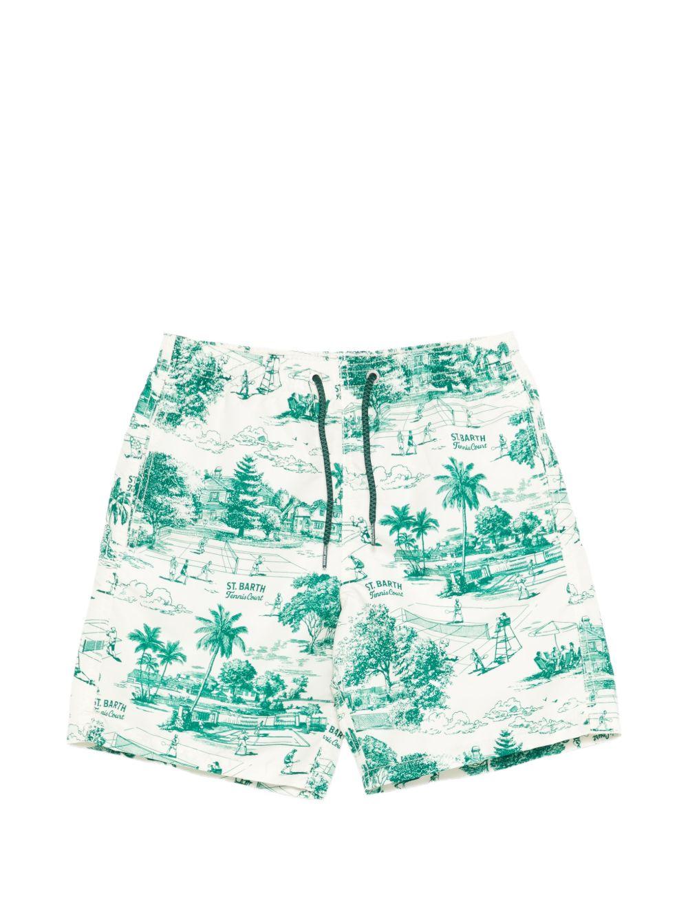 Costume boxer stampato con coulisse JEA0001 03839L MC2 SAINT BARTH KIDS 