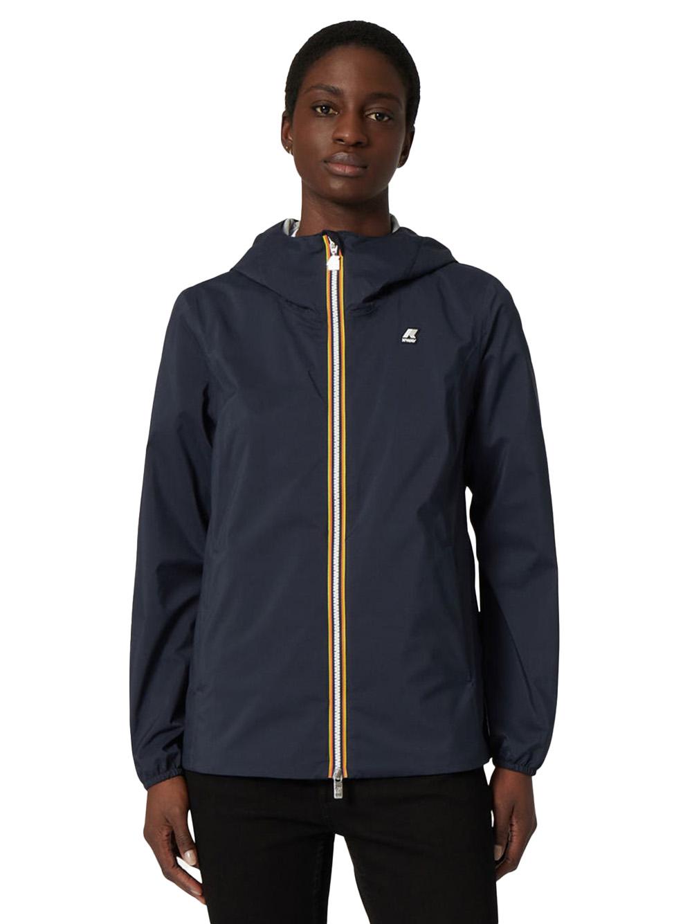 Giubbino marguerite stretch poly  jersey blu