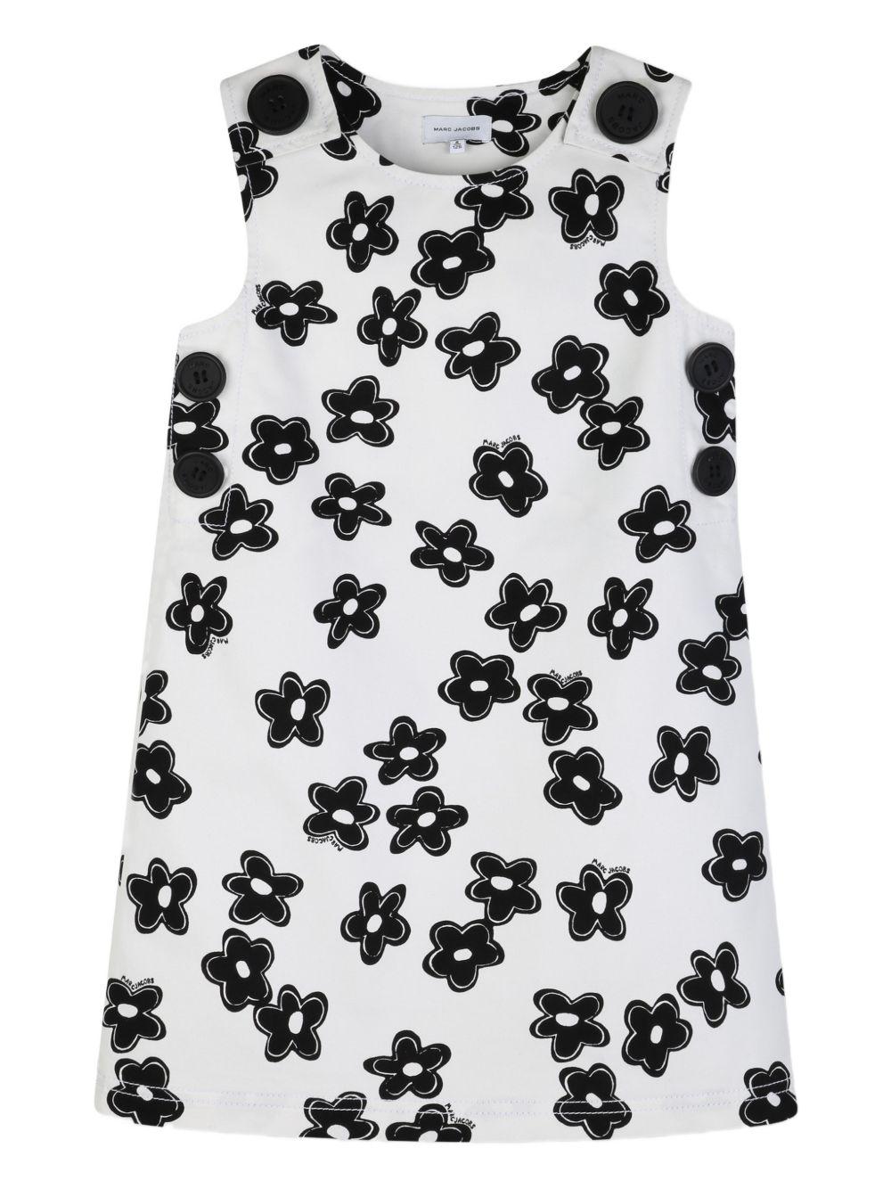 Abito in cotone senza maniche con bottoni W60721 126 MARC JACOBS KIDS 