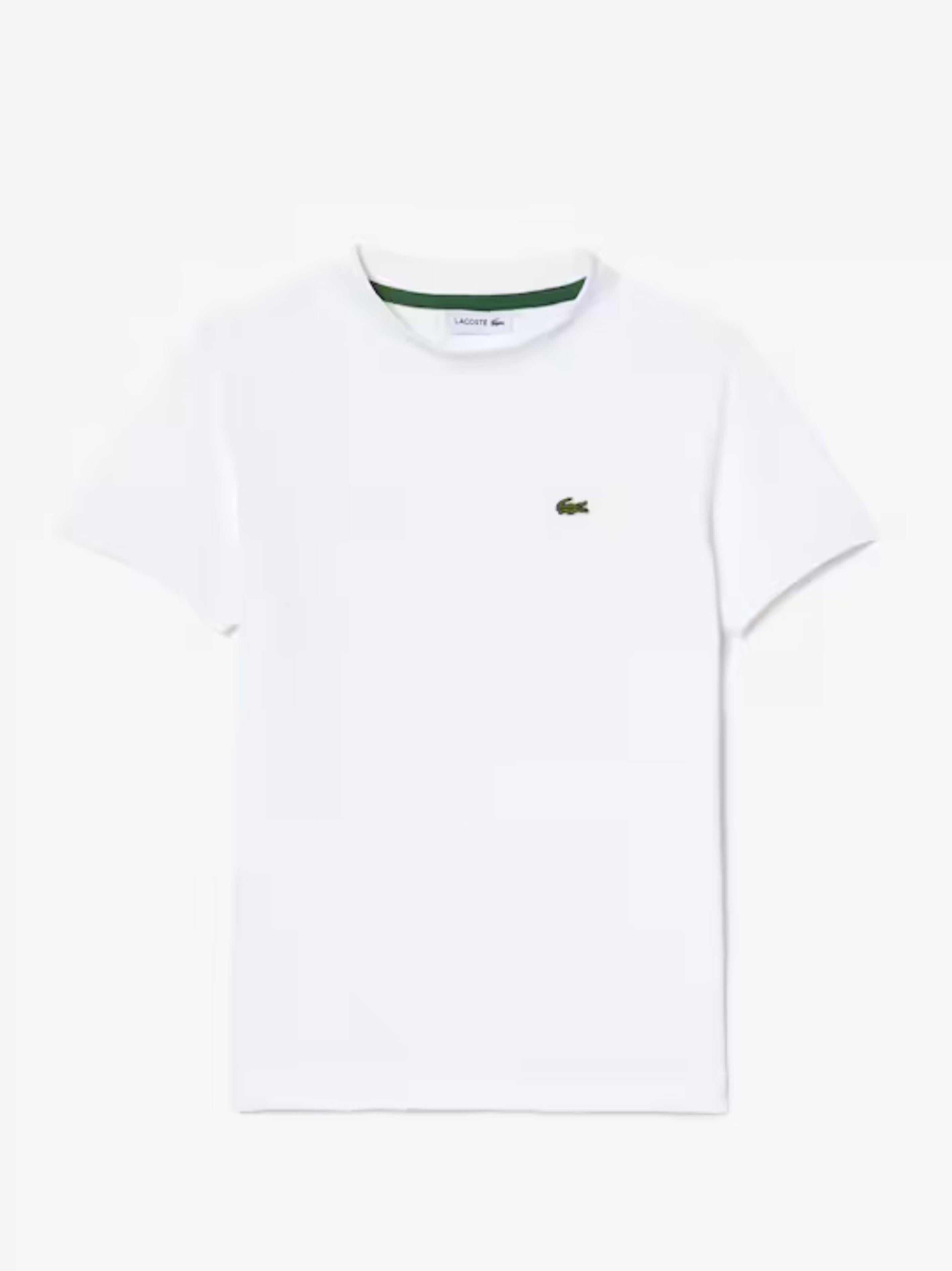T-shirt bianca logo ricamo TJ1122 001 LACOSTE KIDS 