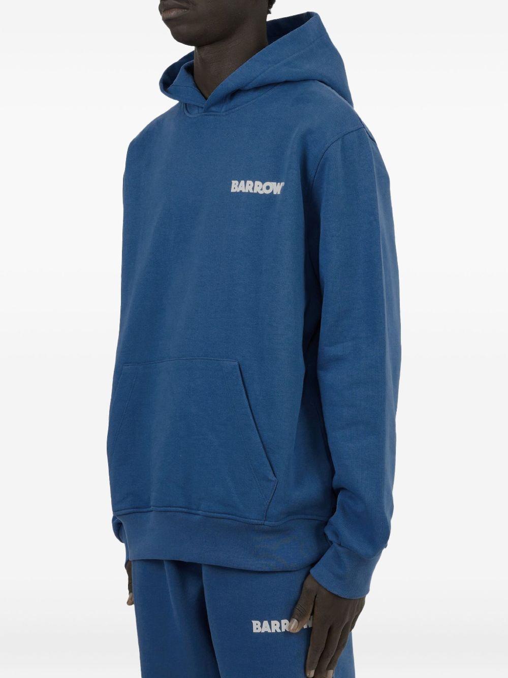 Felpa blu mini logo retro F4BWUAHS151 BW026 BARROW 