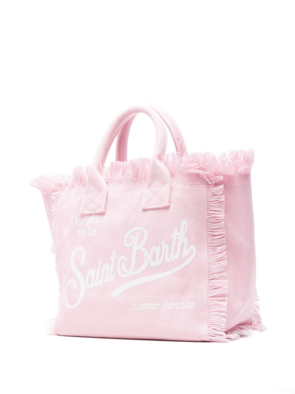 Borsa mare in cotone con frange COL0001 09197L MC2 SAINT BARTH 