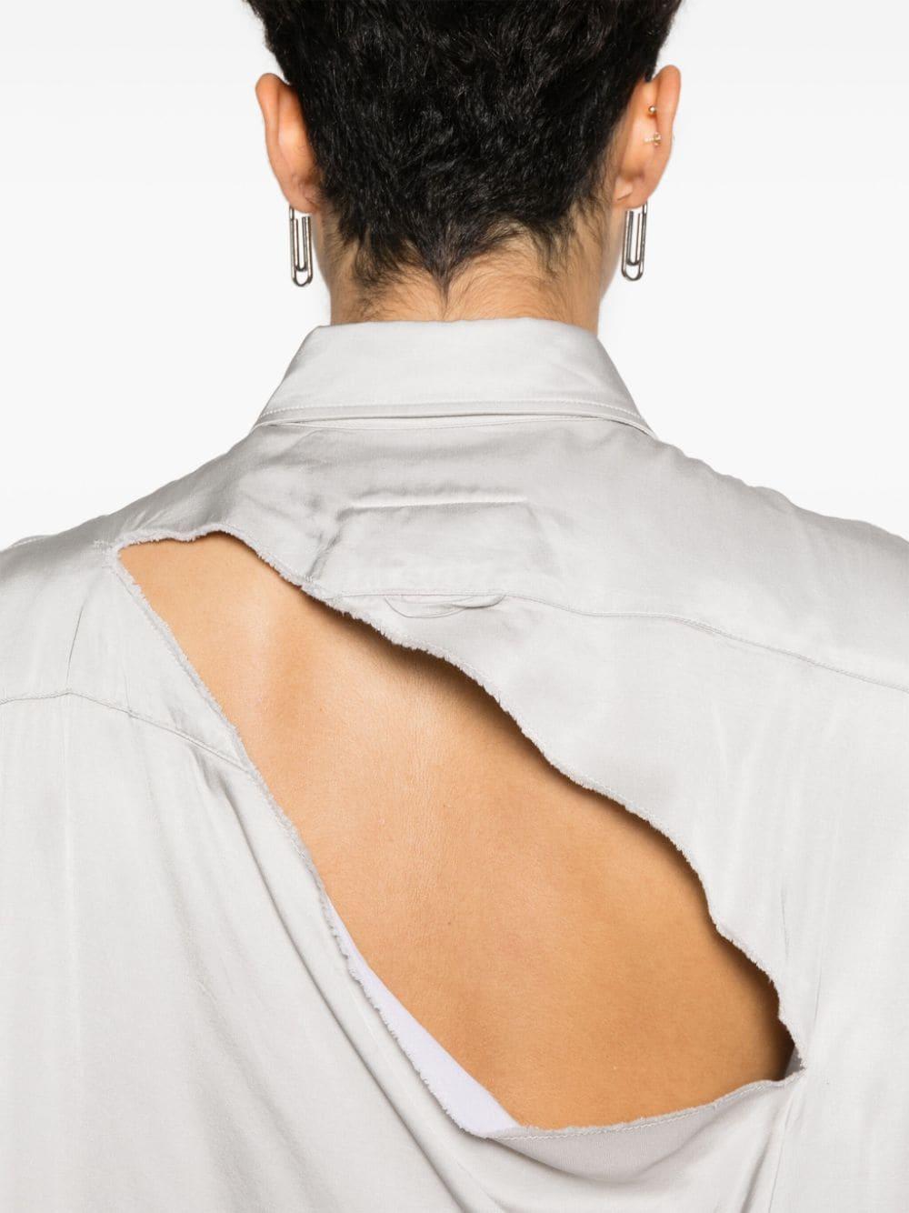 Camicia bianca giro maniche S62DL0092S54450 801 MM6 MAISON MARGIELA 