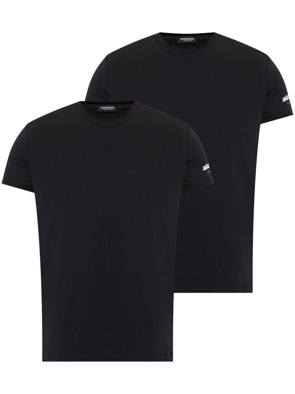 Set t-shirt twin pack nero DCX250070 001 DSQUARED 