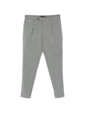 Pantaloni in lana vergine con pieghe