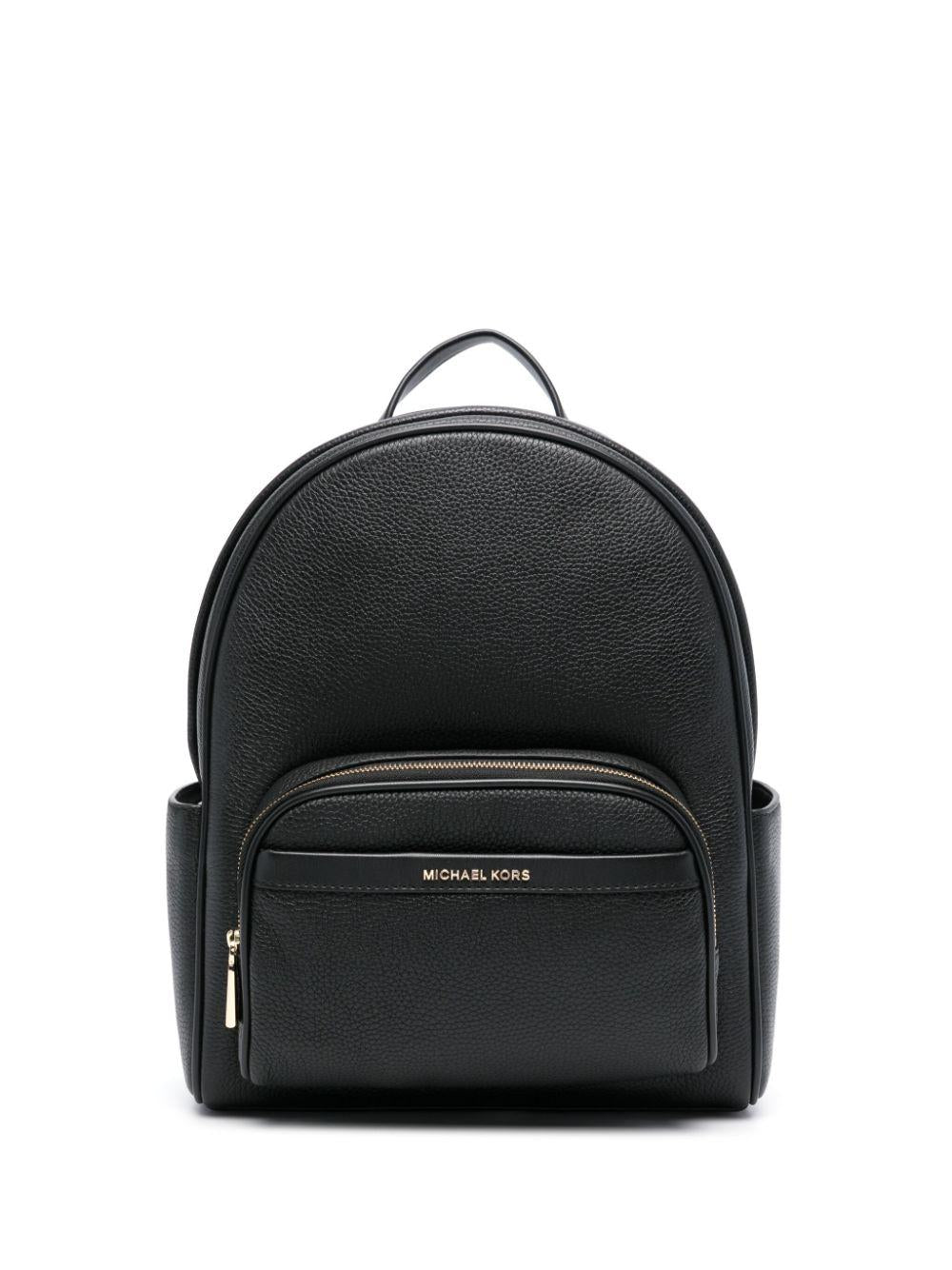 Zaino bex medio pelle bottolata nero