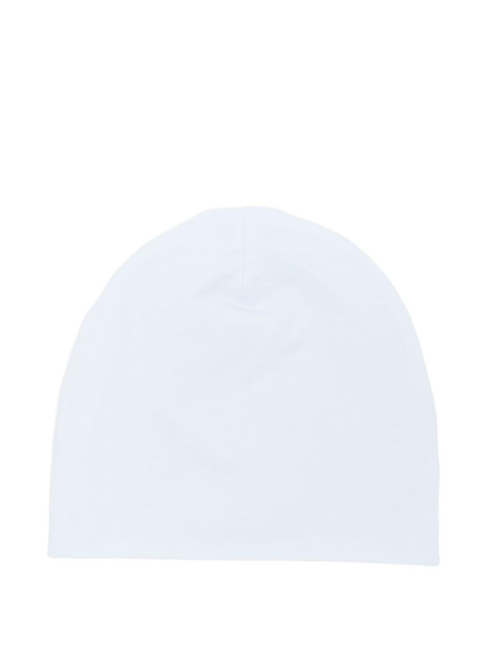 Berretto in cotone con ricamo logo E26016 AZZURRO NANAN KIDS 