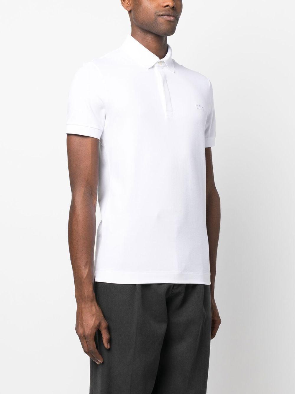 Polo bianca logo ricamo tono su tono PH5522 001 LACOSTE 