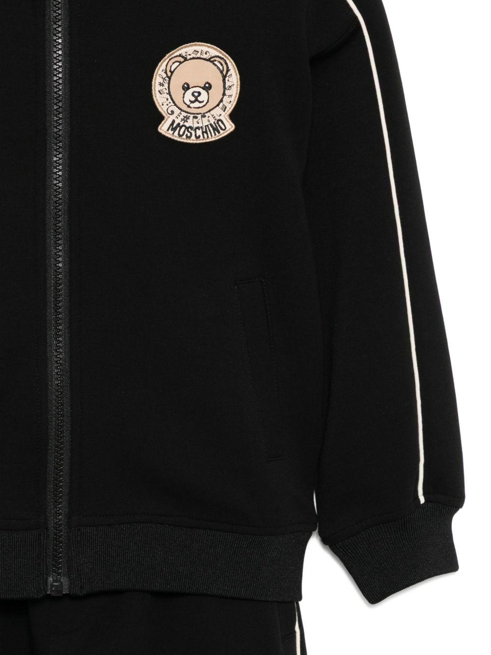 Tuta Sportiva con Zip e Cappuccio HUK049LDA58 60100 MOSCHINO KIDS 