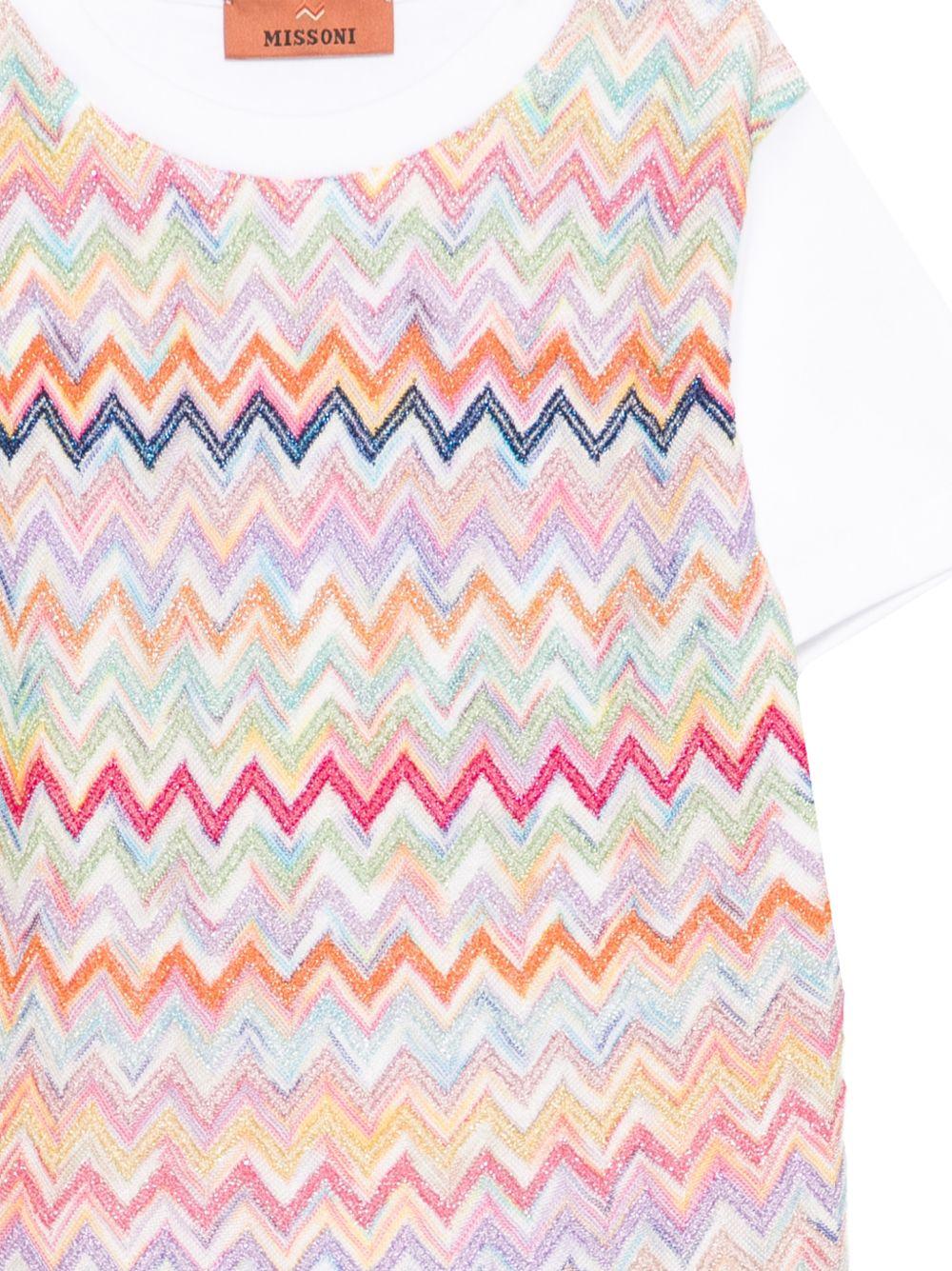 Abito a chevron multicolor MY8A01Q0107 999 MISSONI KIDS 