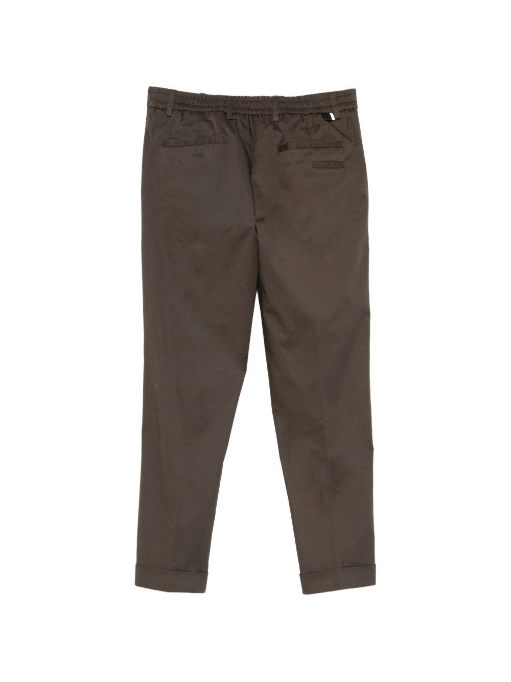 Pantaloni in cotone a gamba affusolata con pieghe LP26018 V035 LOW BRAND 