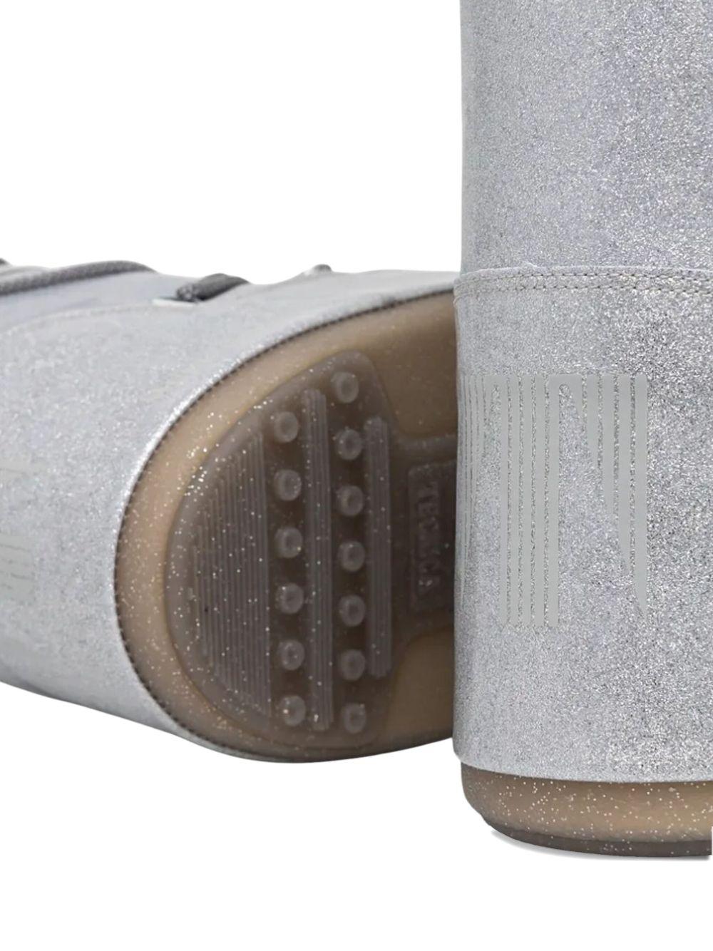 Stivali argento glitter allacciati 80D1402850 H001 MOON BOOT 