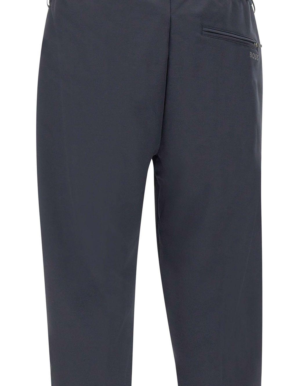 Pantaloni affusolati in poliestere con elastane 50539085 402 BOSS 