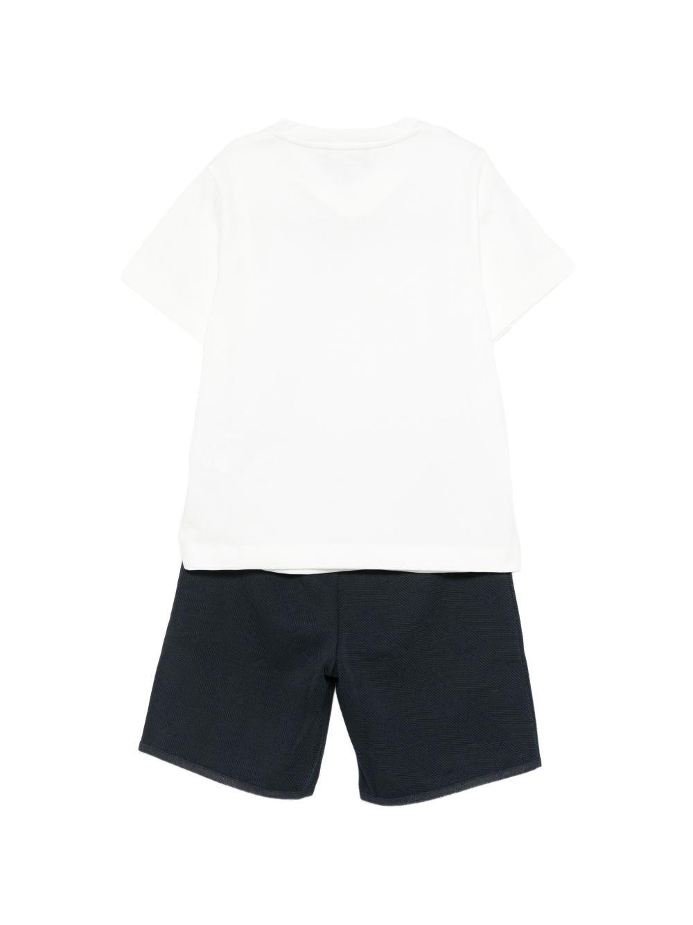 Completo t-shirt e shorts EB001621AF13715 MZ825 EMPORIO ARMANI KIDS 