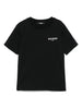 T-shirt nera mini logo petto