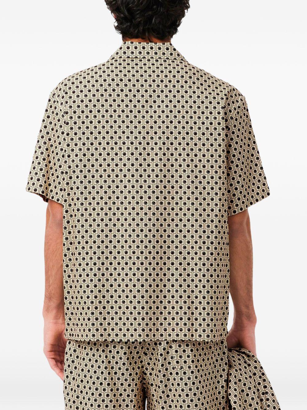 Camicia a maniche corte stampa geometrica CH0712 78I LACOSTE 