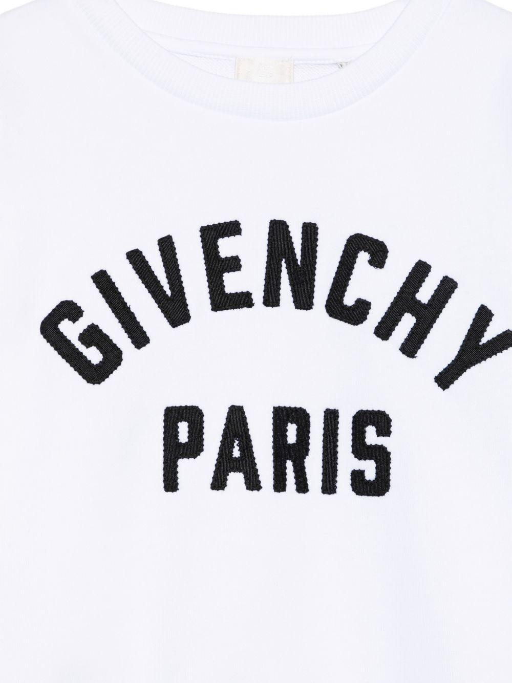 Felpa girocollo con logo H31214 10P GIVENCHY KIDS 
