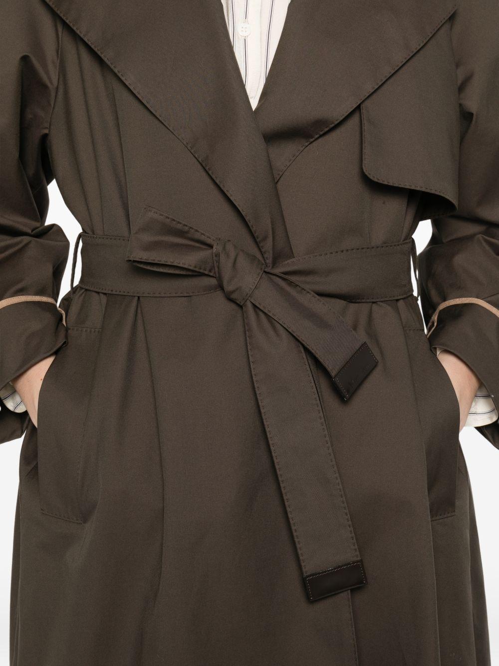 Trench in cotone con cintura 2619021014600 003 MAX MARA THE CUBE 