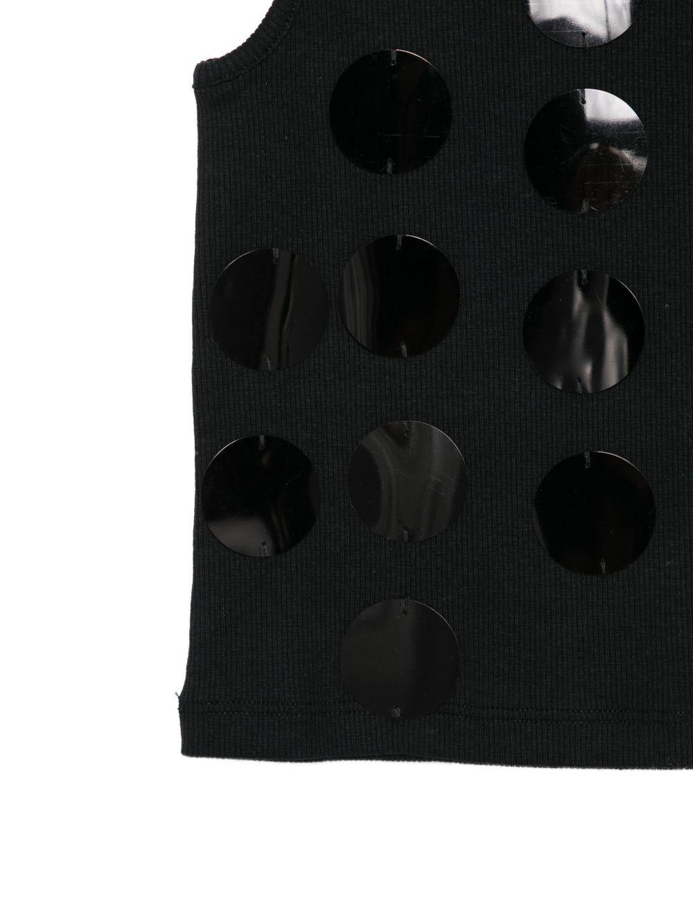 Canotta con paillettes a cerchi S6MSJGTA100 110 MSGM KIDS 