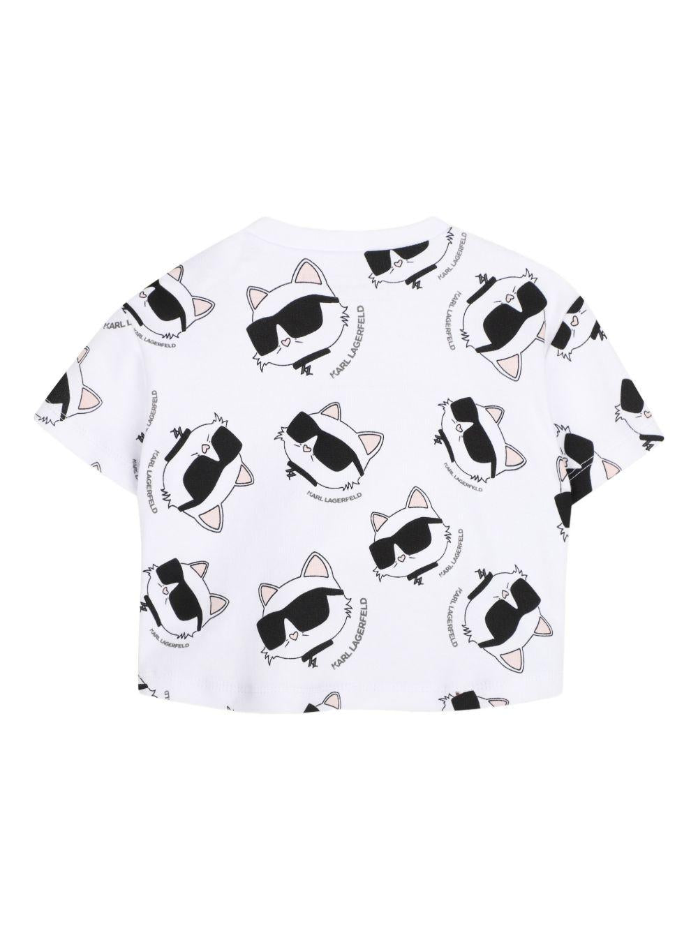 T-shirt con stampa all-over Z31064 10P KARL LAGERFELD KIDS 