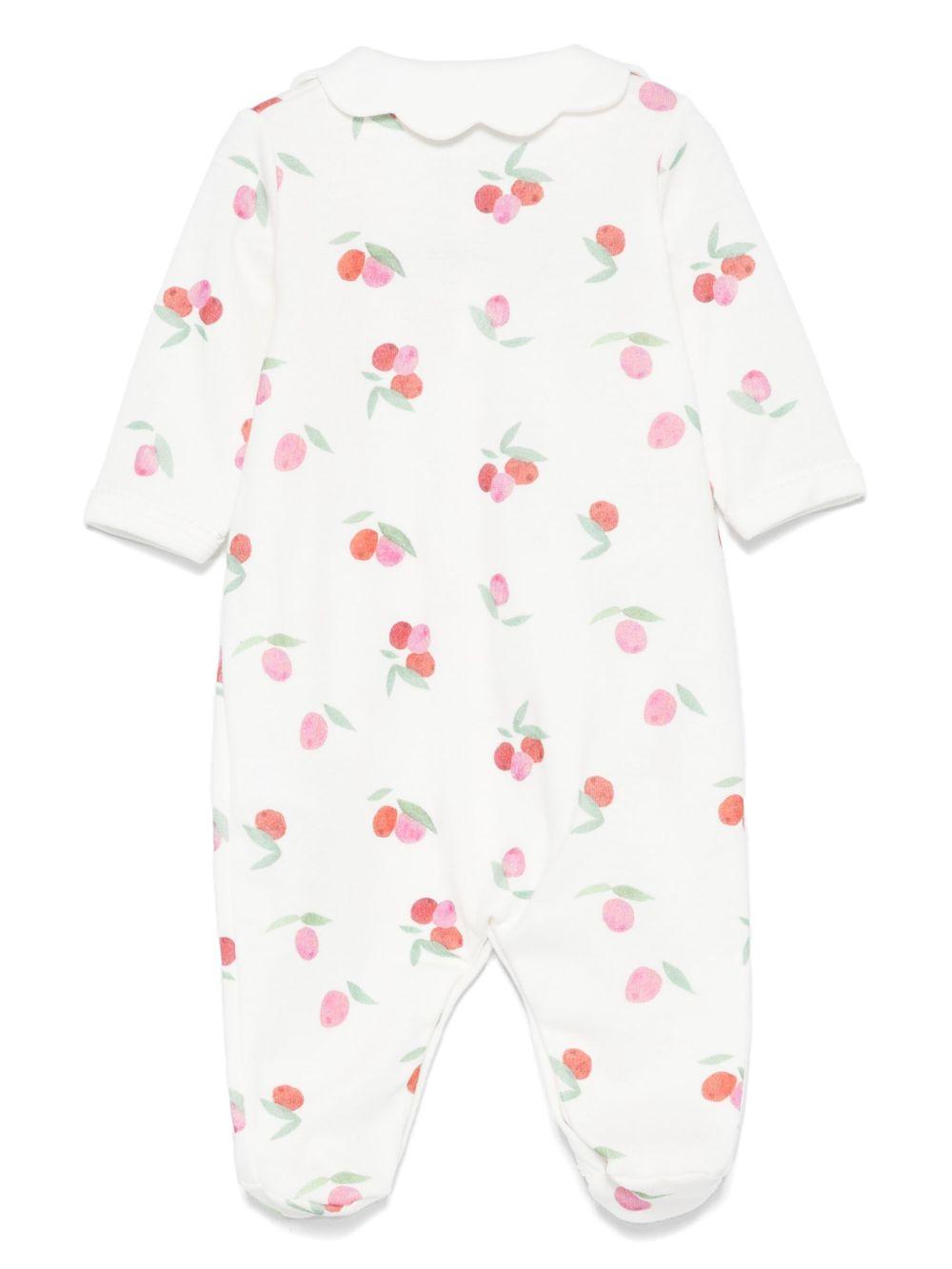 Tutina crema con fantasia ciliegie A0CN9 01 PETIT BATEAU KIDS 