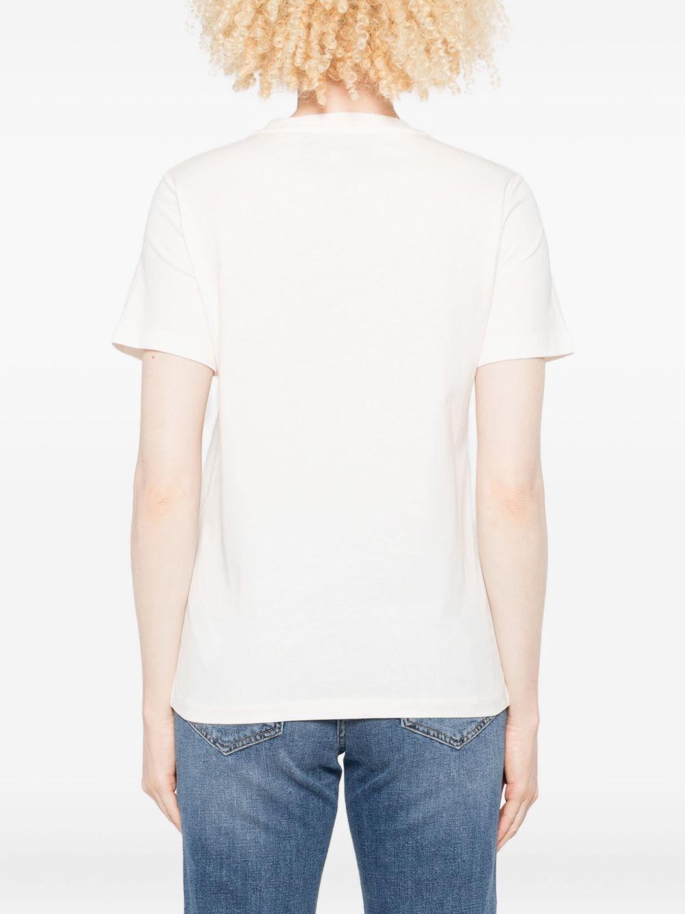 T-shirt con Logo e Girocollo MA63D56E2 270 ELISABETTA FRANCHI 