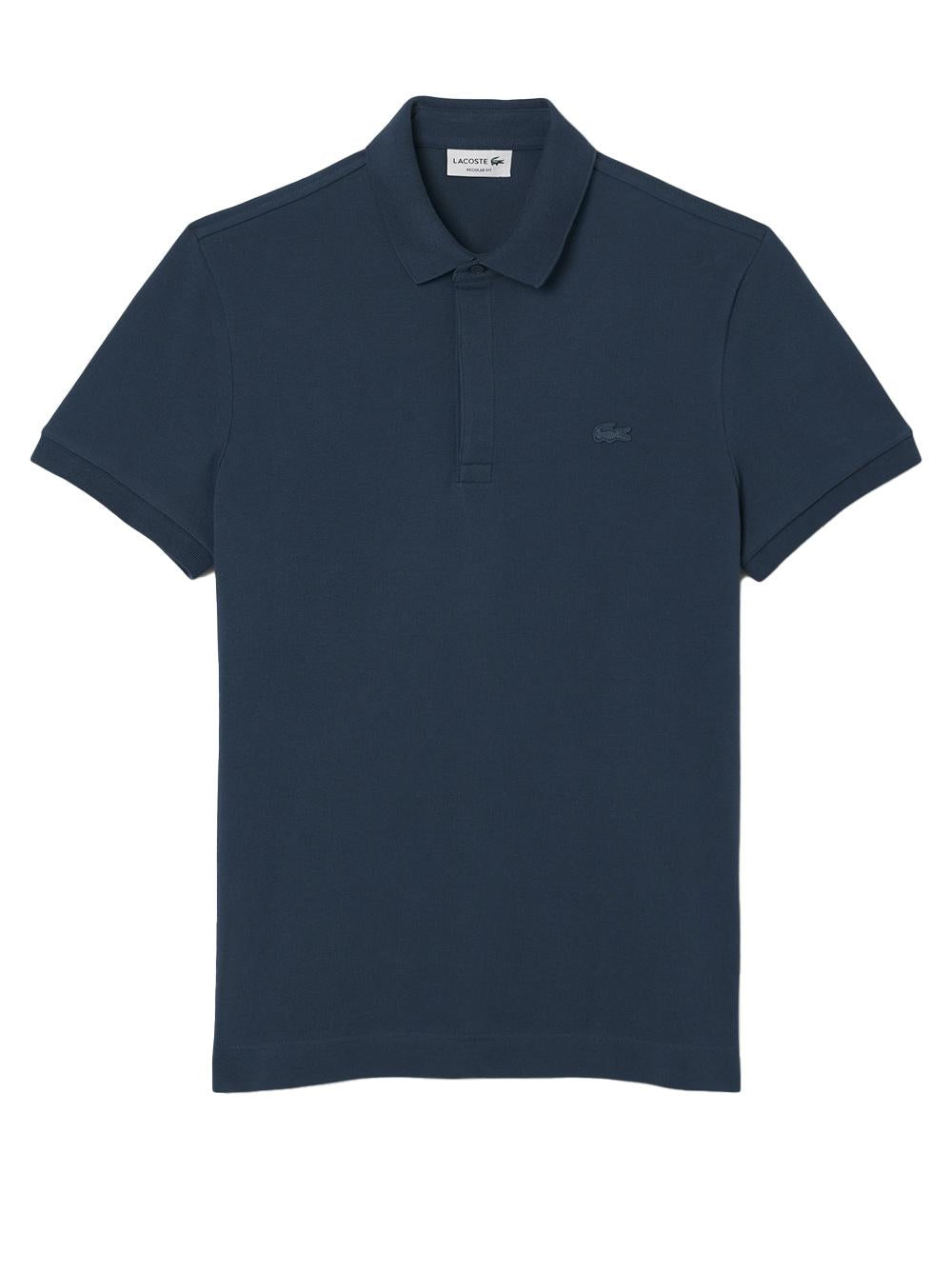 Polo blu logo ricamo tono su tono PH5522 C7Z LACOSTE 